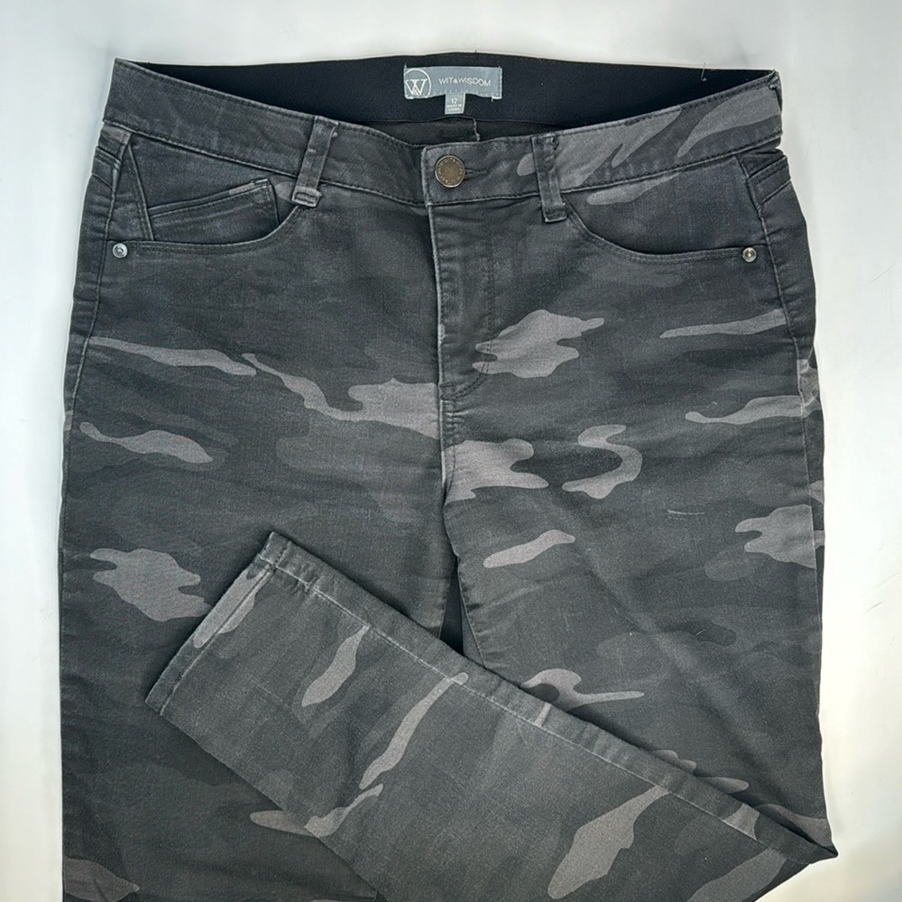 Wit & Wisdom Ab’solution High Waist Camouflage Ankle skinny jeans - Picture 3 of 16